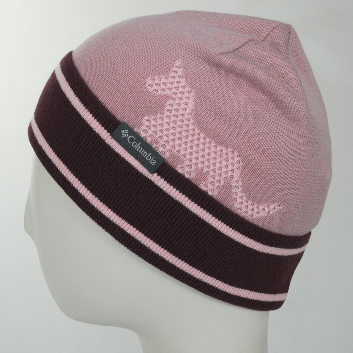 Columbia Sportswear | Kitterwibbit Acrylic Knit Beanie Hat | 509607 | profile | ERASER PINK