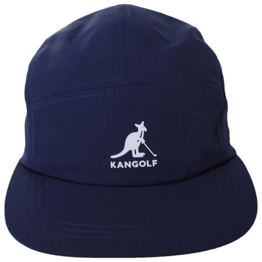 Kangol | Kangolf Birdie 5-Panel Cotton Adjustable Baseball Cap | 201146 | front | NAVY