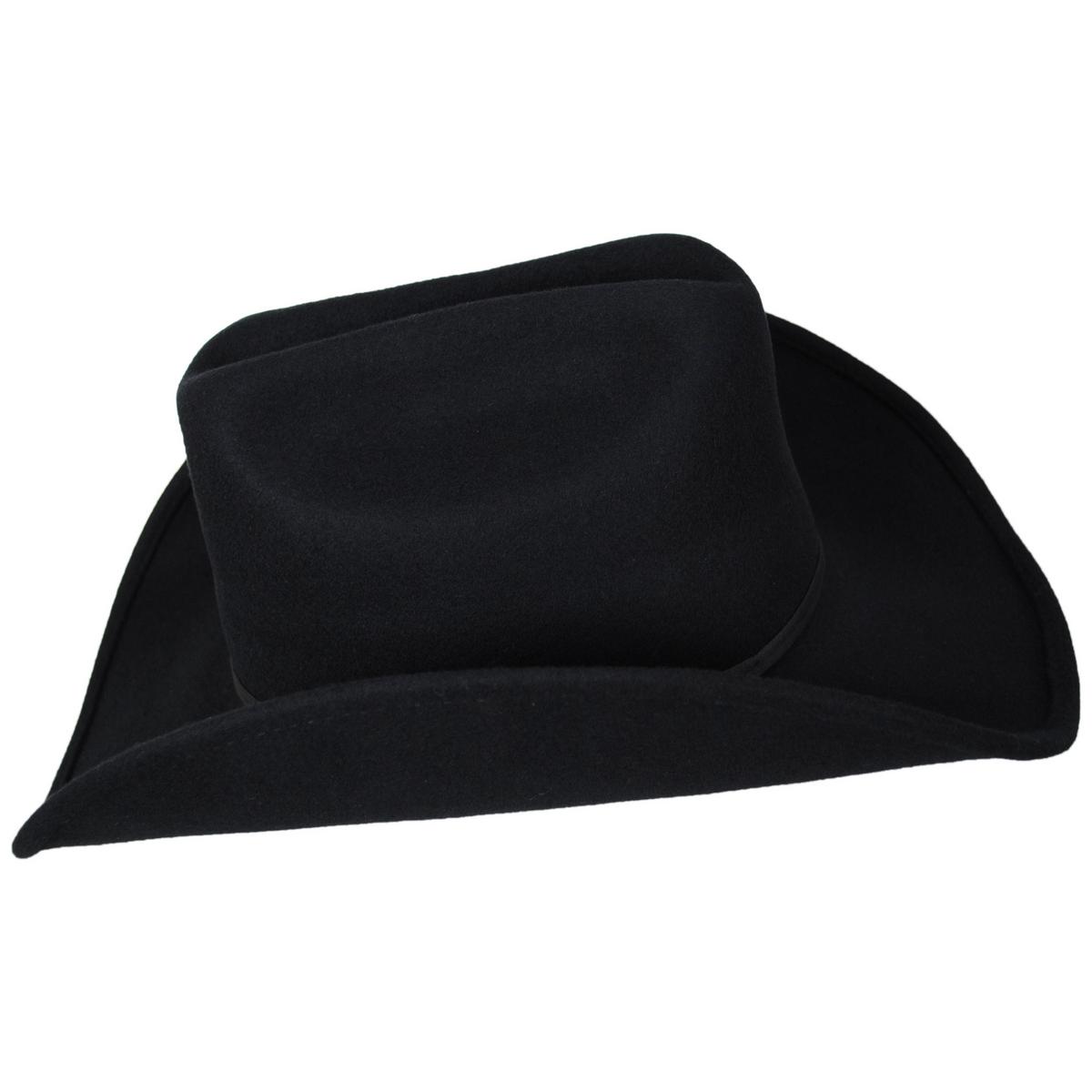 Jaxon Hats | Wool Felt Western Hat | 132000 | profile | BLACK