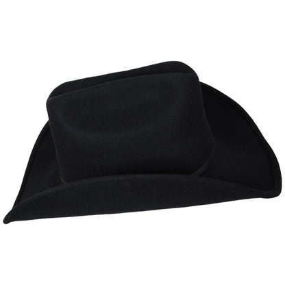 Jaxon Hats | Wool Felt Western Hat | 132000 | profile | BLACK