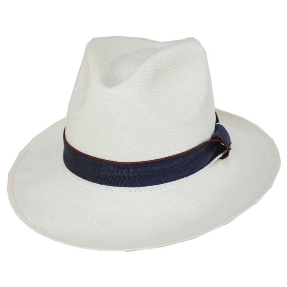 Bailey 1922 | Relik Shantung Straw Fedora Hat | 127770 | lead | NATURAL