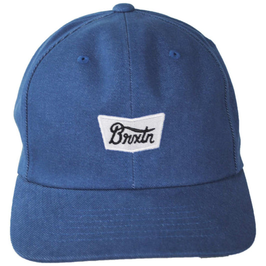 BRIXTON HATS | Stith Cotton MP Snapback Baseball Cap | 201893 | front | LIGHT STONE WASH DENIM