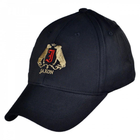 Jaxon Hats | Logo Fitted Baseball Cap | 222401 | lead | BLACK