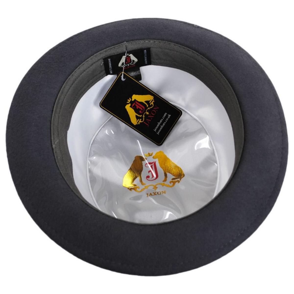 Jaxon Hats Men s Wool Felt Pork Pie Hat Black M