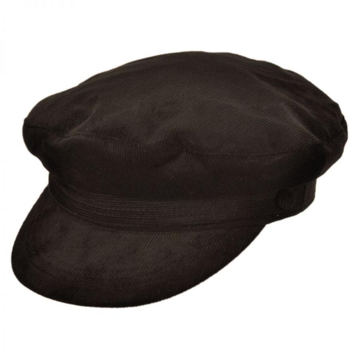 Jaxon Hats | Corduroy Fiddler's Cap | 181016 | lead | BROWN