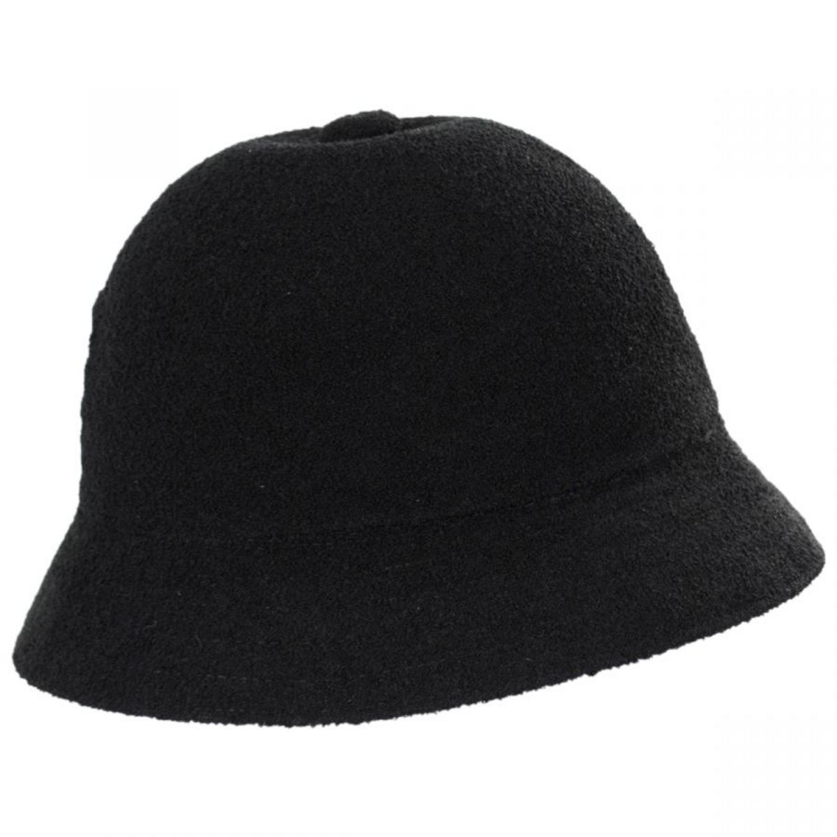 Kangol | Big Logo Casual Bucket Hat | 185756 | profile | BLACK