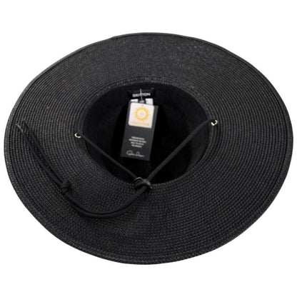 BRIXTON HATS | Mitch Toyo Straw Lifeguard Hat -Black | 128354SS23 | under | BLACK