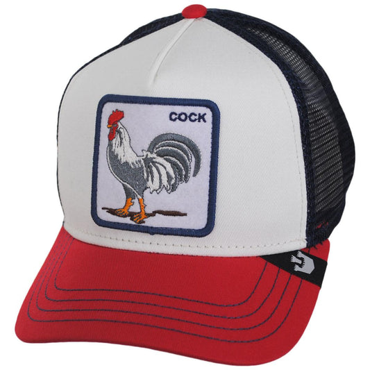 Goorin Bros | Cock Mesh Trucker Snapback Baseball Cap | 200441RWB | lead | WHITE