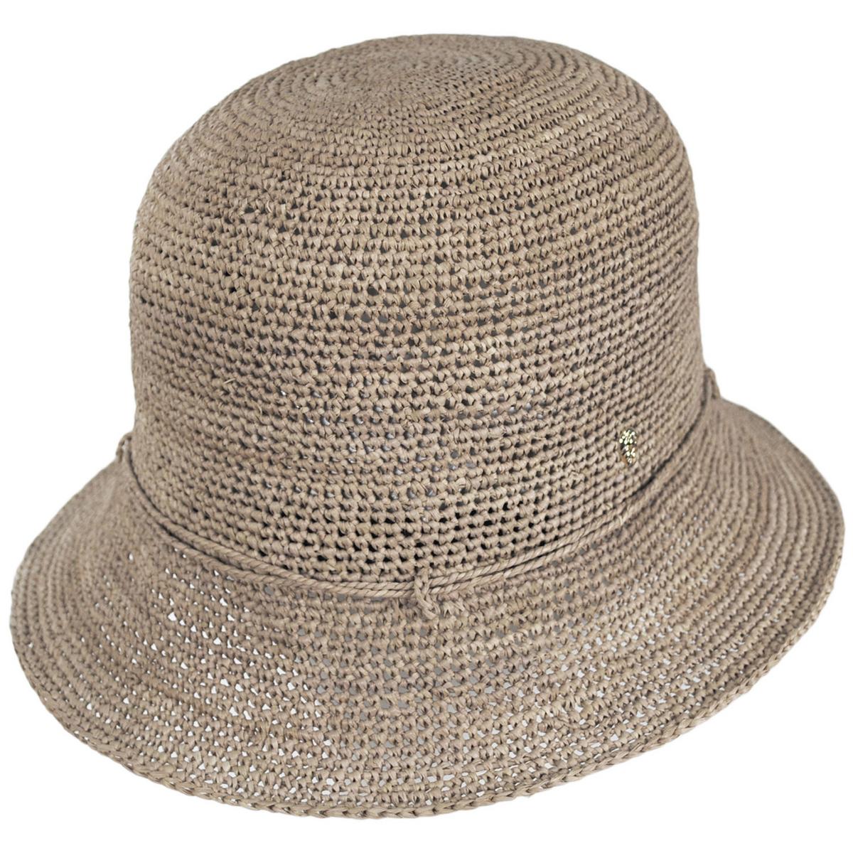 Helen Kaminski | Villa 6 Raffia Straw Cloche Hat | 120836 | lead | ECLIPSE MELANGE