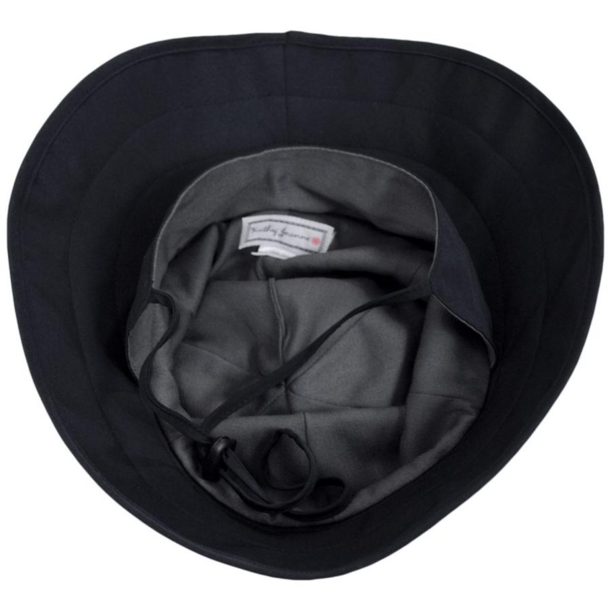 Kathy Jeanne | Sou'wester Rain Hat | 401450 | under | BLACK