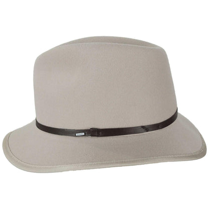 Bailey 1922 | Wanderer Wool Felt Rollable Fedora Hat | 130321 | profile | SILVERBELLY