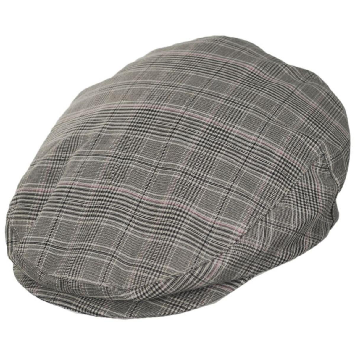 Bigalli | Summer Plaid Fabric Ivy Cap | 161808 | lead | KHAKI