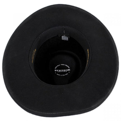 Stetson | John Wayne The Fort Wool Felt Crushable Western Hat | 130672 | under | BLACK