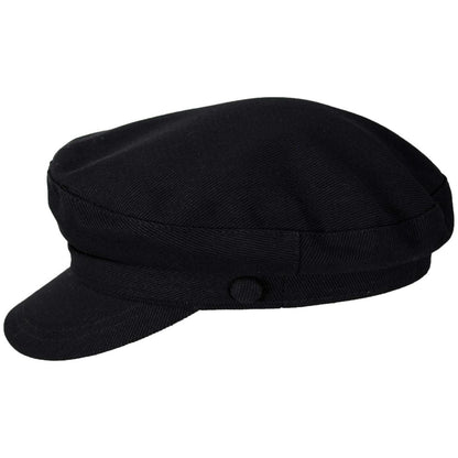 Jaxon Hats | Cotton Fiddler's Cap | 181015 | profile | BLACK