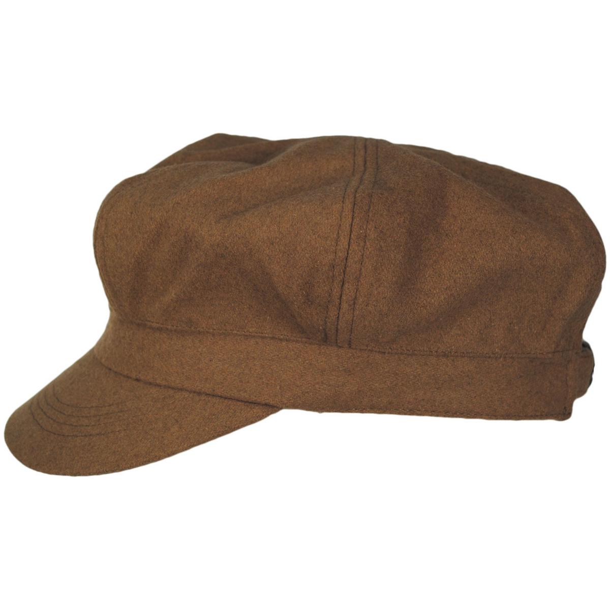 sur la tete | Wool Blend Spitfire Newsboy Cap | 167554 | profile | CAMEL