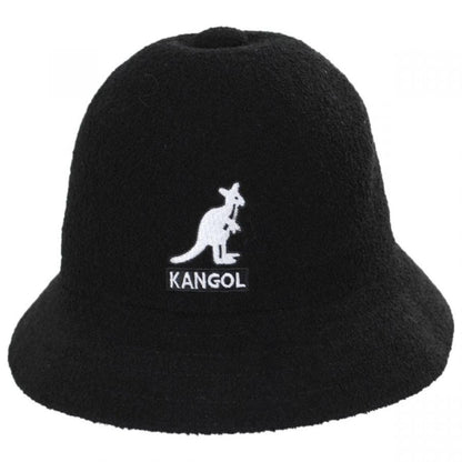 Kangol | Big Logo Casual Bucket Hat | 185756 | front | BLACK