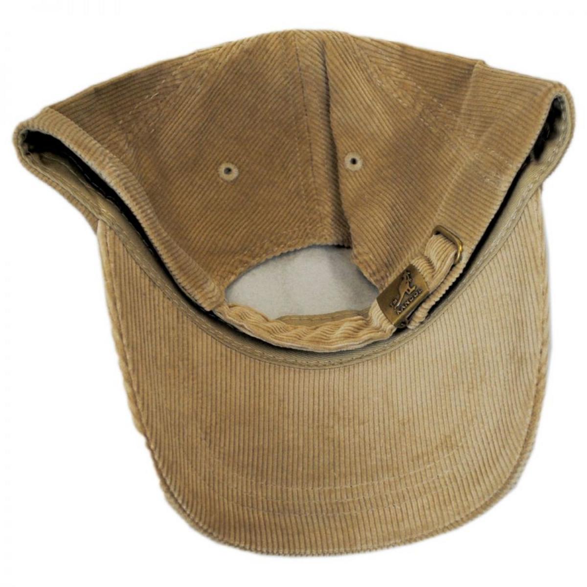 Kangol | Logo Corduroy Strapback Baseball Cap Dad Hat | 201182 | under | BEIGE