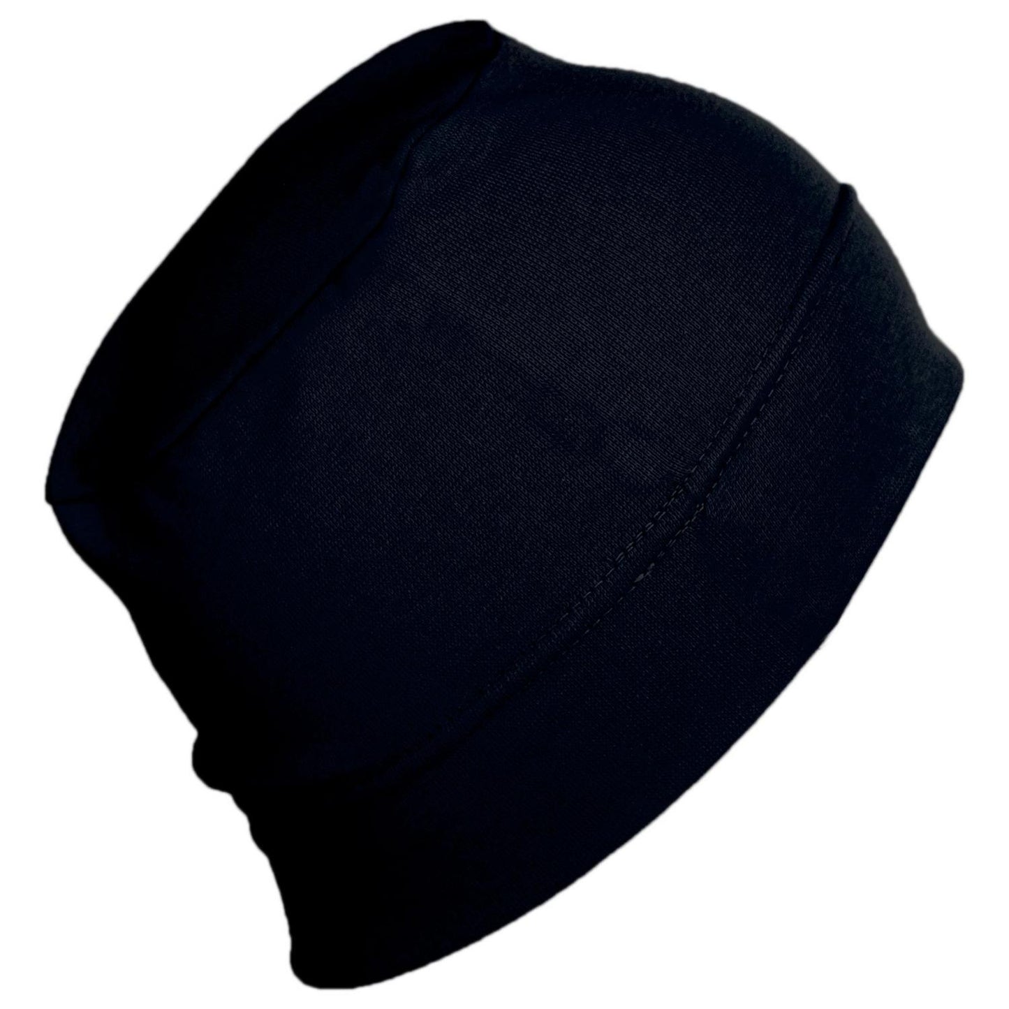 Slumbercap | Cotton Beanie Hat | 500899 | lead | BLACK
