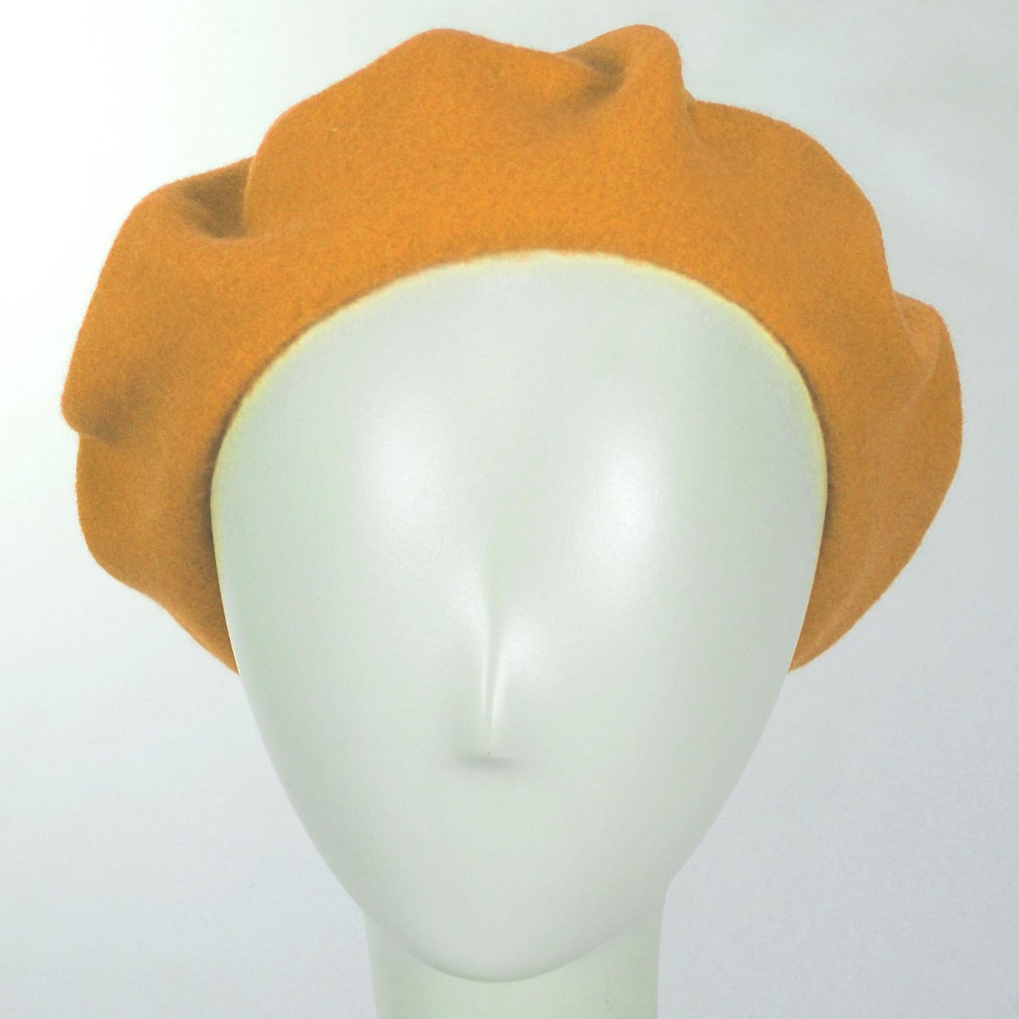 Parkhurst | Classic Wool Beret | 151124 | front | GOLD LEAF