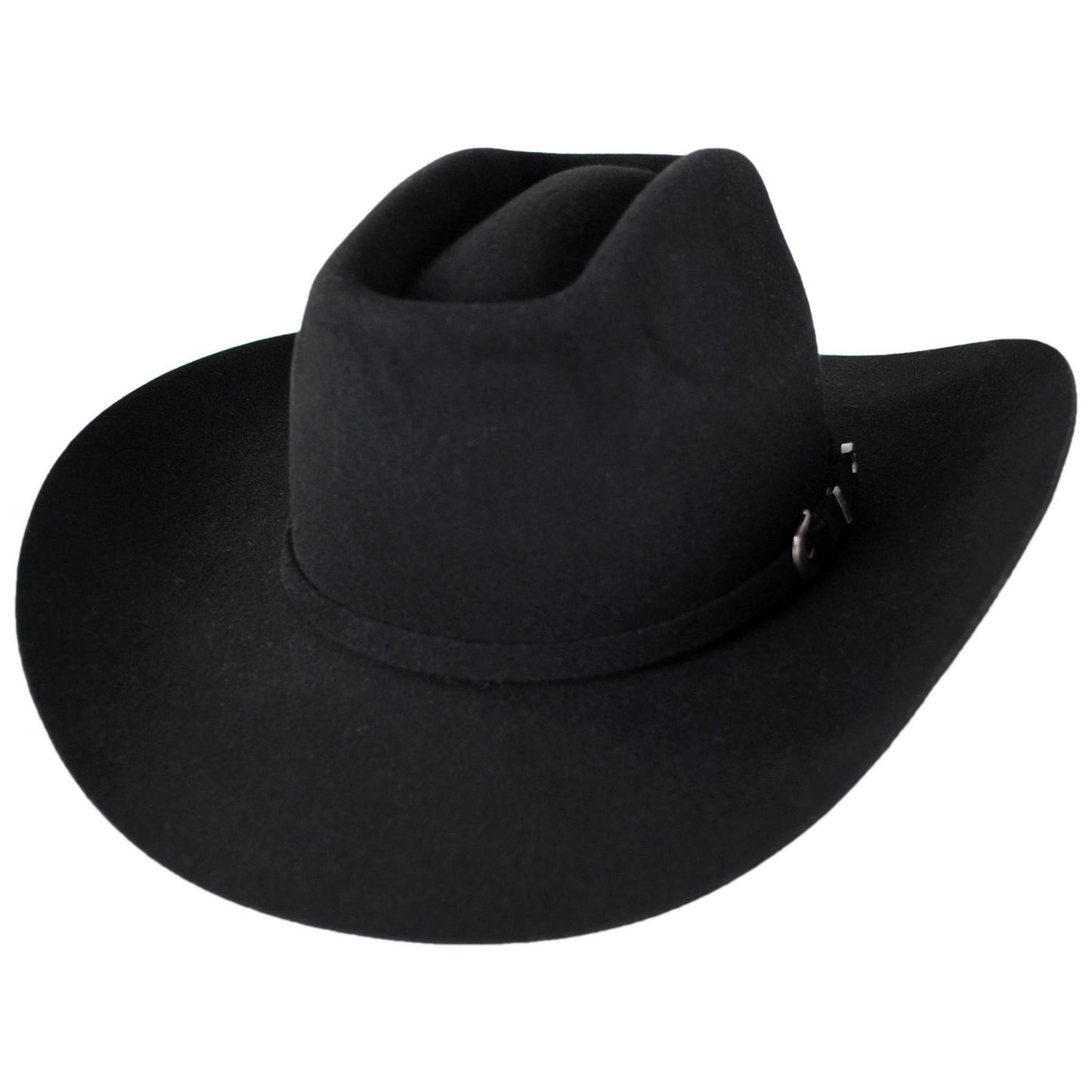 BRIXTON HATS | Prescott Wool Felt Cowboy Hat | 135674 | lead | BLACK