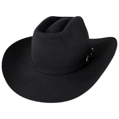 BRIXTON HATS | Prescott Wool Felt Cowboy Hat | 135674 | lead | BLACK