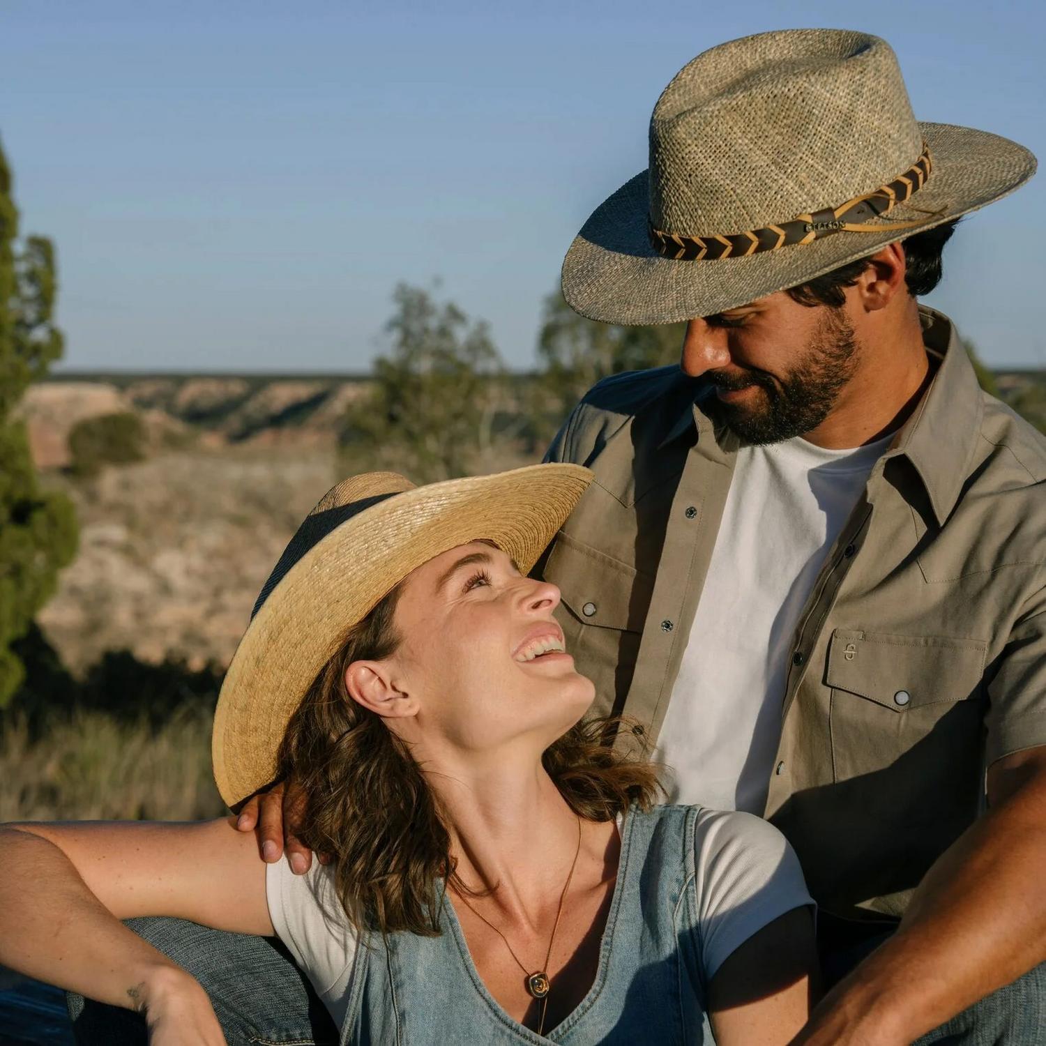 Stetson | Alder Seagrass Straw Outback Hat | 126952 | lsmtwo | WHEAT