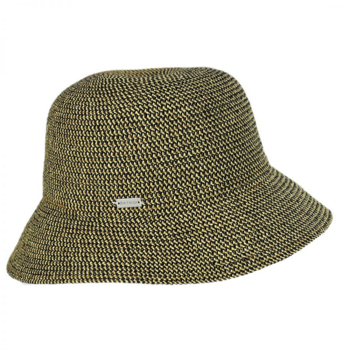 Betmar | Gossamer Toyo Straw Blend Cloche Hat | 101112 | profile | RATTLESNAKE