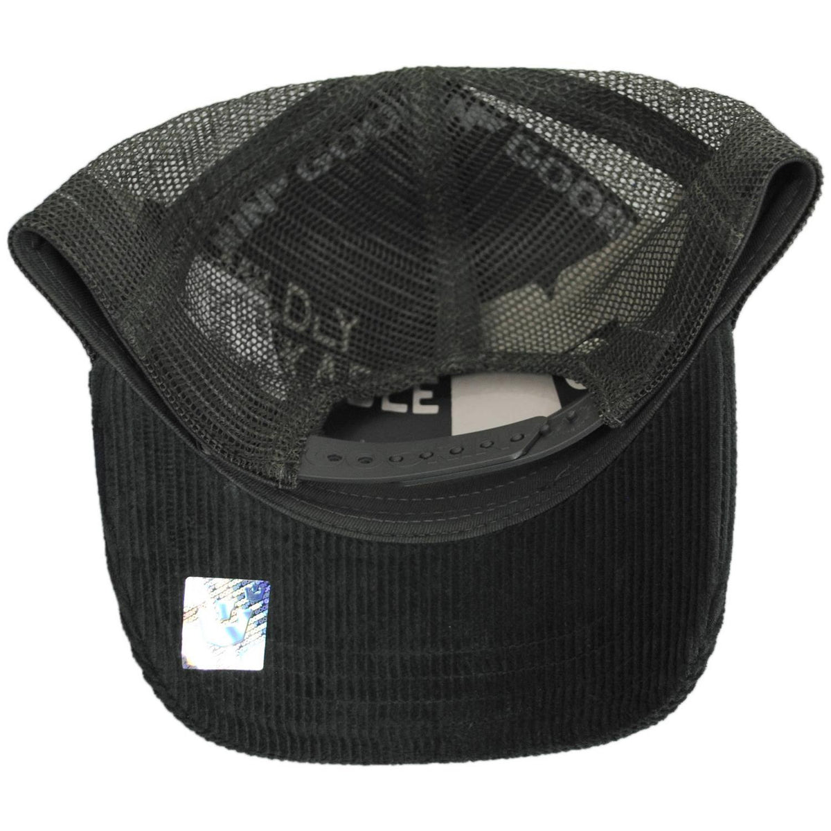 Goorin Bros | Corduroy Tuff Mesh Trucker Snapback Baseball Cap | 200848 | under | PALM