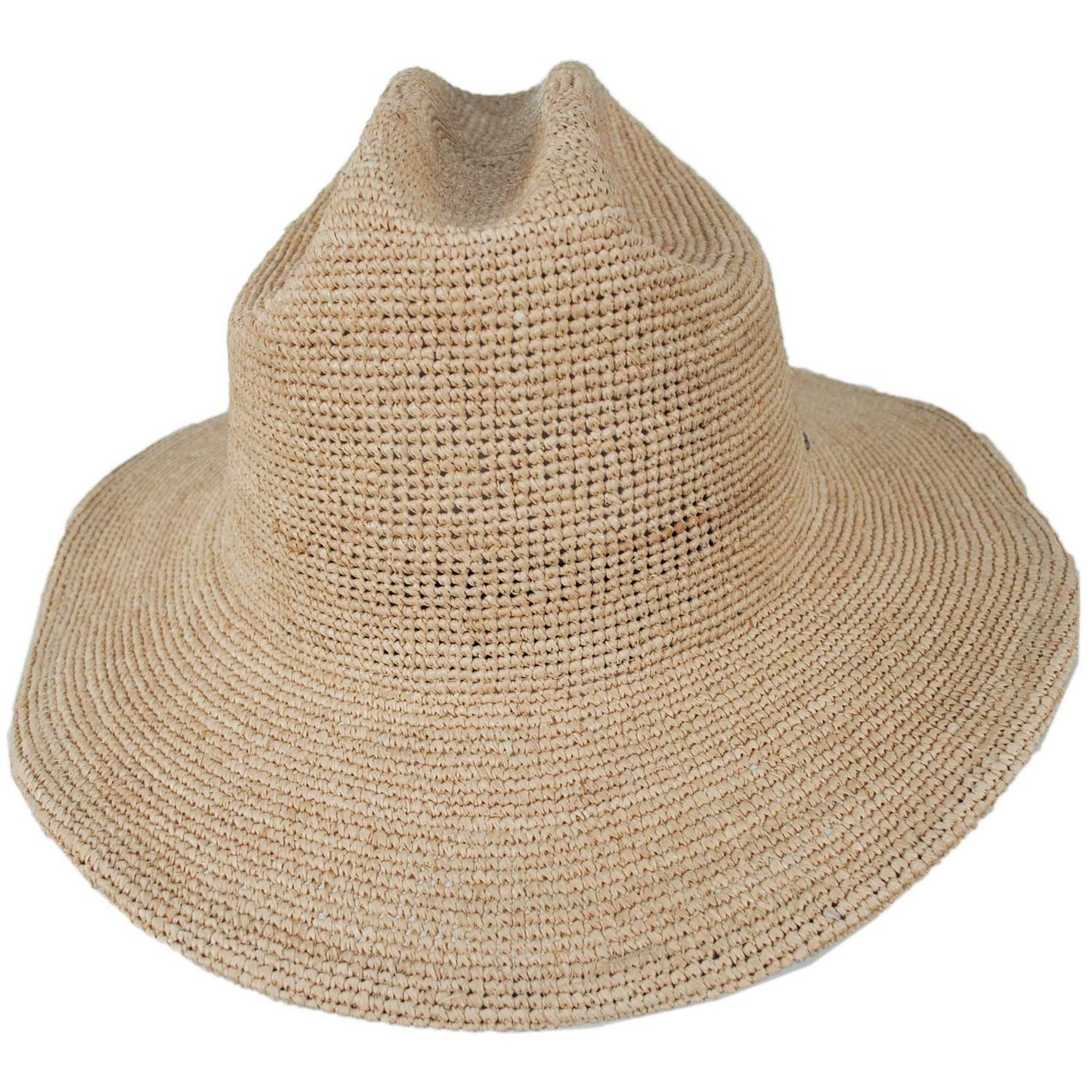 BRIXTON HATS | Odessa Raffia Straw Cowboy Hat | 104063 | front | TAN