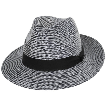 Bailey 1922 | Eli Vented Poly Straw Fedora Hat - Spring | 127751S | lead | BLACK
