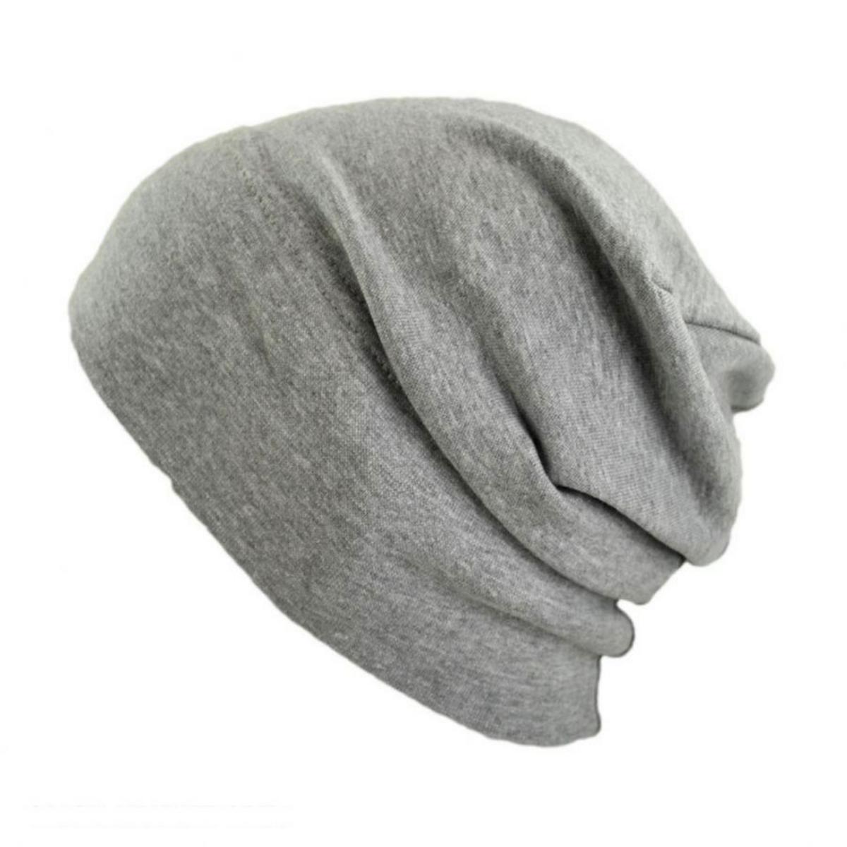 Slumbercap | Slouchy Cotton Blend Beanie Hat | 500898 | lead | HEATHER GREY