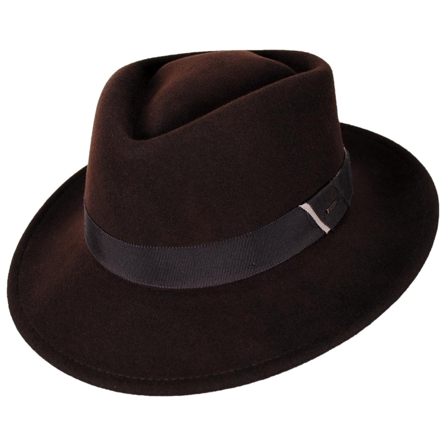 Bailey 1922 | Lasham Wool LiteFelt Fedora Hat | 133300 | lead | JAVA BEAN