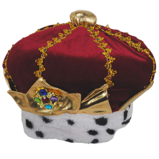Elope | Kid's Royal Red King Costume Hat | 556004 | lead | RED