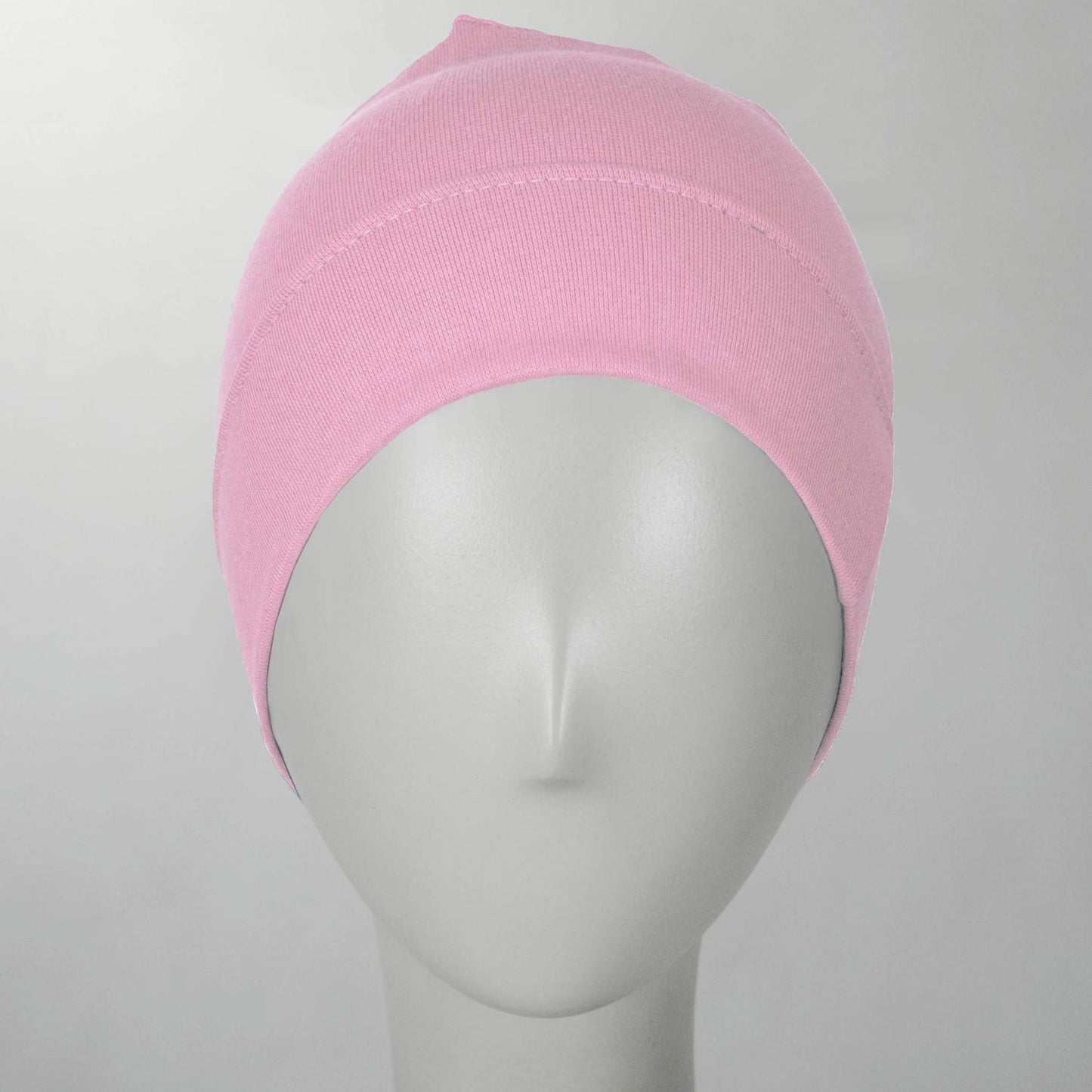 Slumbercap | Cotton Beanie Hat | 500899 | front | LIGHT PINK