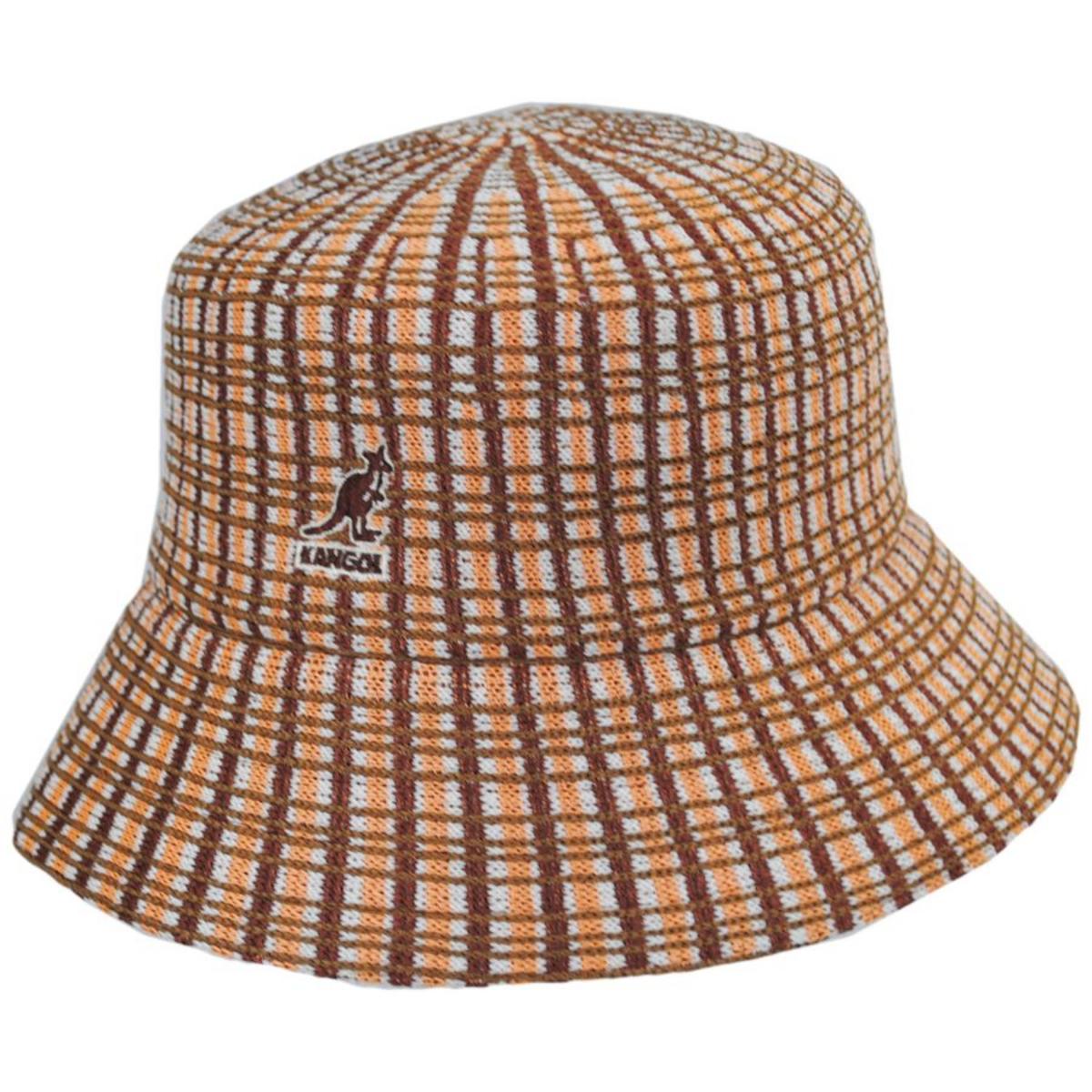 Kangol | Prep Plaid Bucket Hat | 185802 | lead | NATURAL PLAID