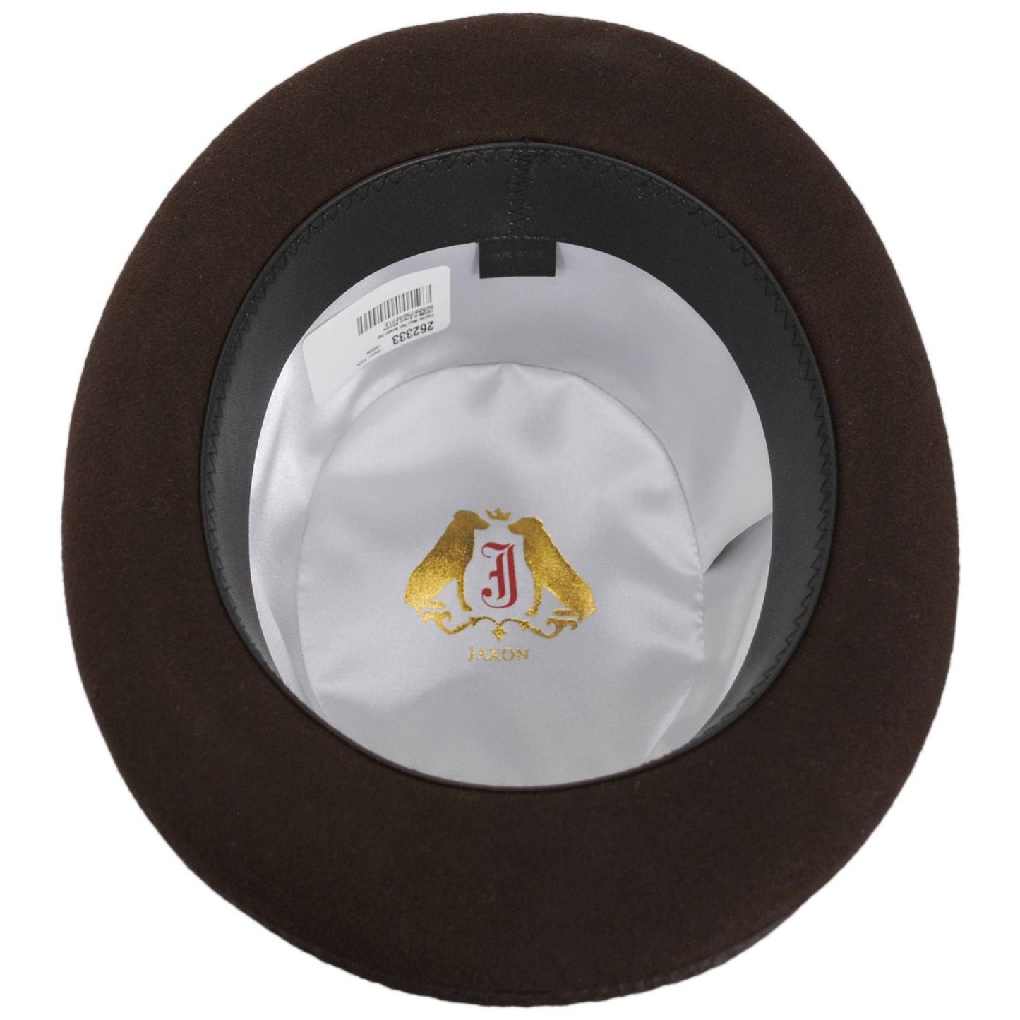 Jaxon Hats | English Wool Felt Bowler Hat | 132055 | under | BROWN