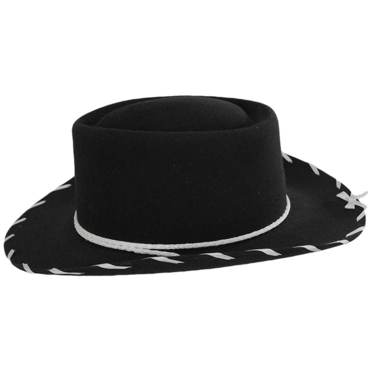Eddy Bros | Kid's Woody Wool Felt Western Hat | 507600 | profile | BLACK