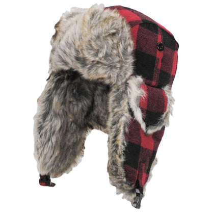 Scala | Saint Cloud Wool Blend Trooper Hat | 400166 | lead | RED