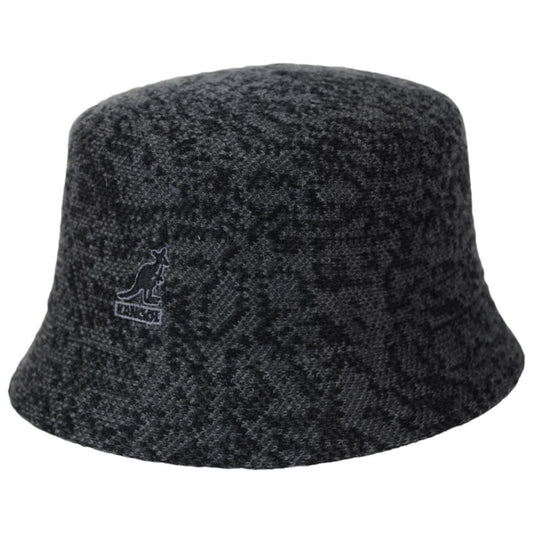Kangol | Birdseye Maze Bin Bucket Hat | 185807 | lead | FLANNEL/DARK FLANNEL