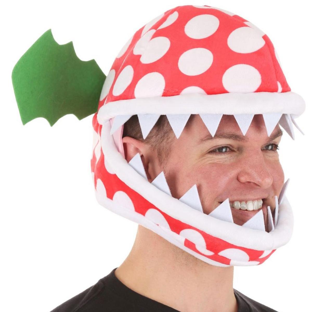 Elope | Piranha Plant Jawesome Hat | 190493 | profile | RED/WHITE