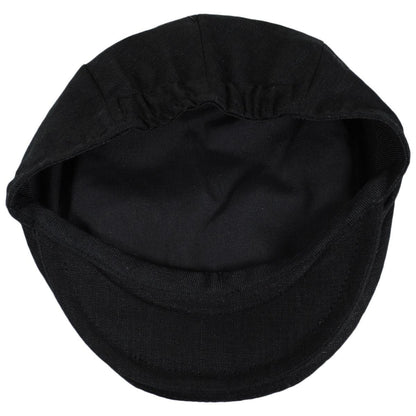Jaxon Hats | Baby Linen and Cotton Ivy Cap | 512105 | under | BLACK