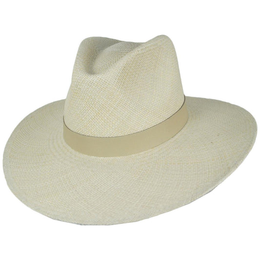 BRIXTON HATS | Harper Panama Straw Fedora Hat | 104050 | lead | SAND