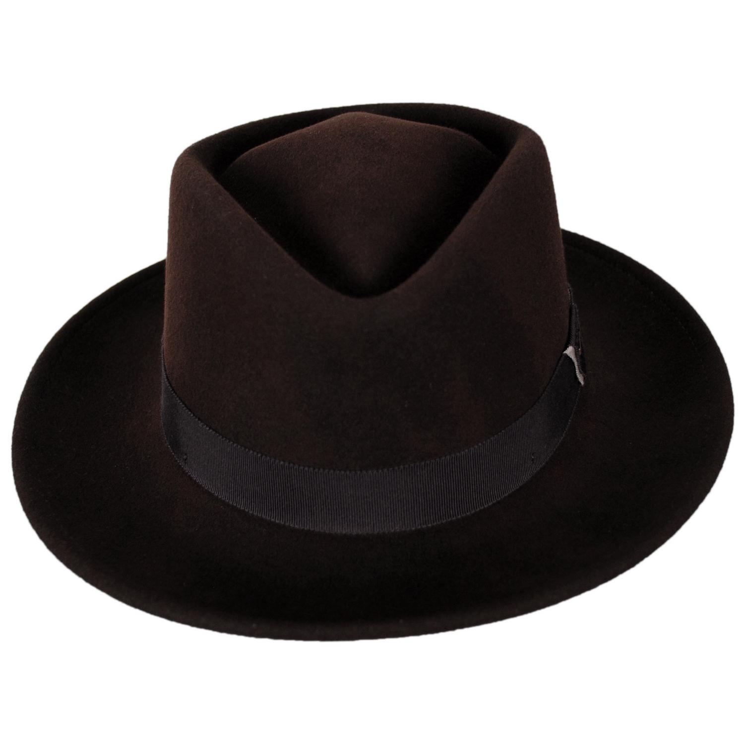 Bailey 1922 | Lasham Wool LiteFelt Fedora Hat | 133300 | front | JAVA BEAN