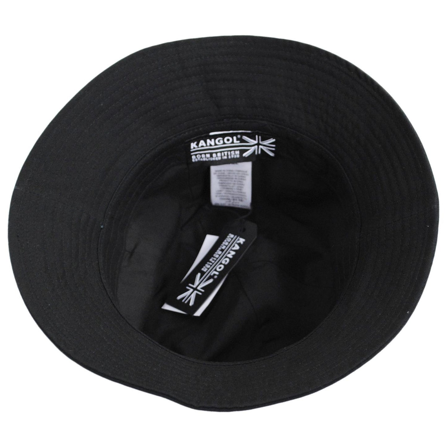 Kangol | Washed Cotton Casual Bucket Hat | 185804 | under | BLACK