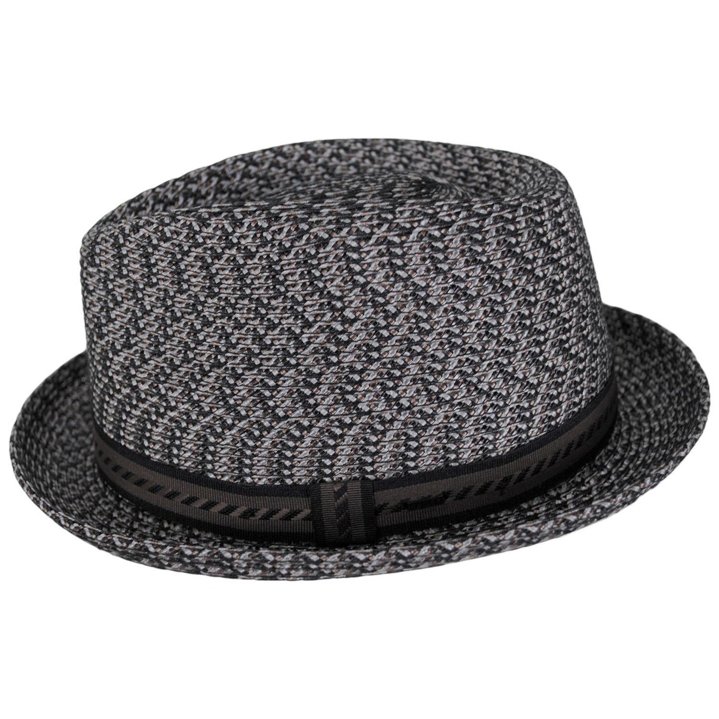 Bailey 1922 | Mannes Poly Braid Fedora Hat - Classic | 127844 | profile | BROWN MULTI