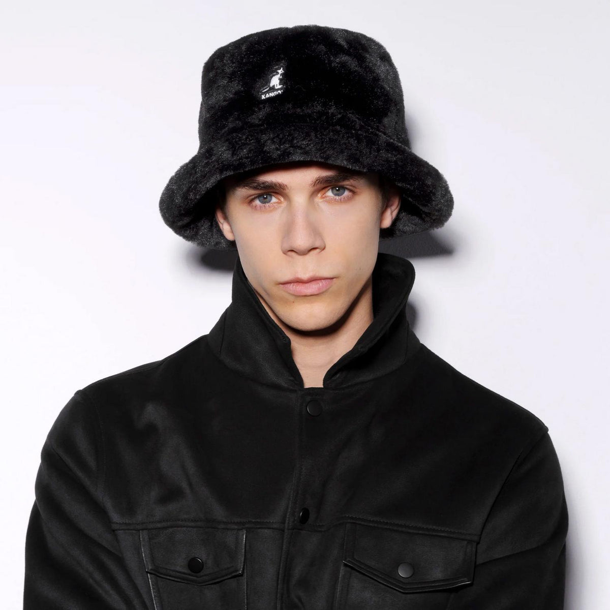 Kangol | Faux Fur Bucket Hat | 185769 | lsmone | SOLID BLACK