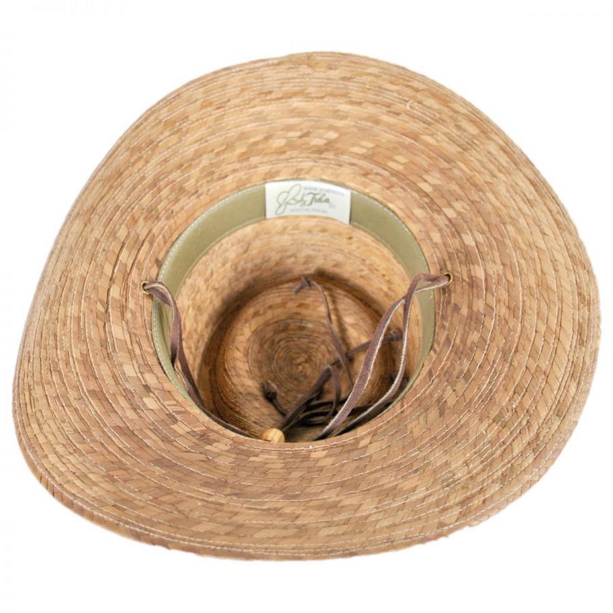 Tula Hats | Outback Palm Straw Hat with Chincord | 128295 | under | TAN