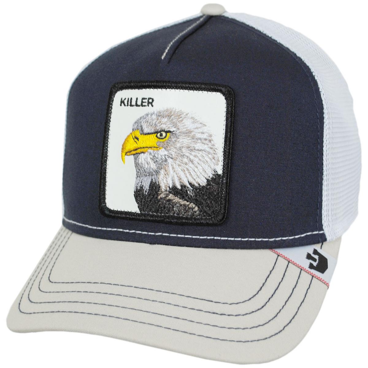 Goorin Bros | MVP Predator Eagle Mesh Trucker Snapback Baseball Cap | 200633 | lead | NAVY