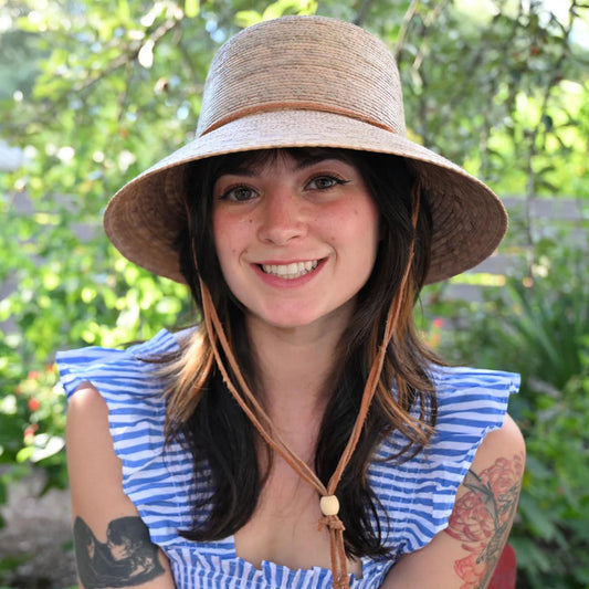 Tula Hats | Abby Palm Leaf Straw Cloche Hat | 102997 | lsfone | NATURAL