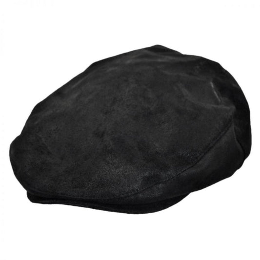Scala | Rustic Leather Ivy Cap | 160295 | lead | BLACK